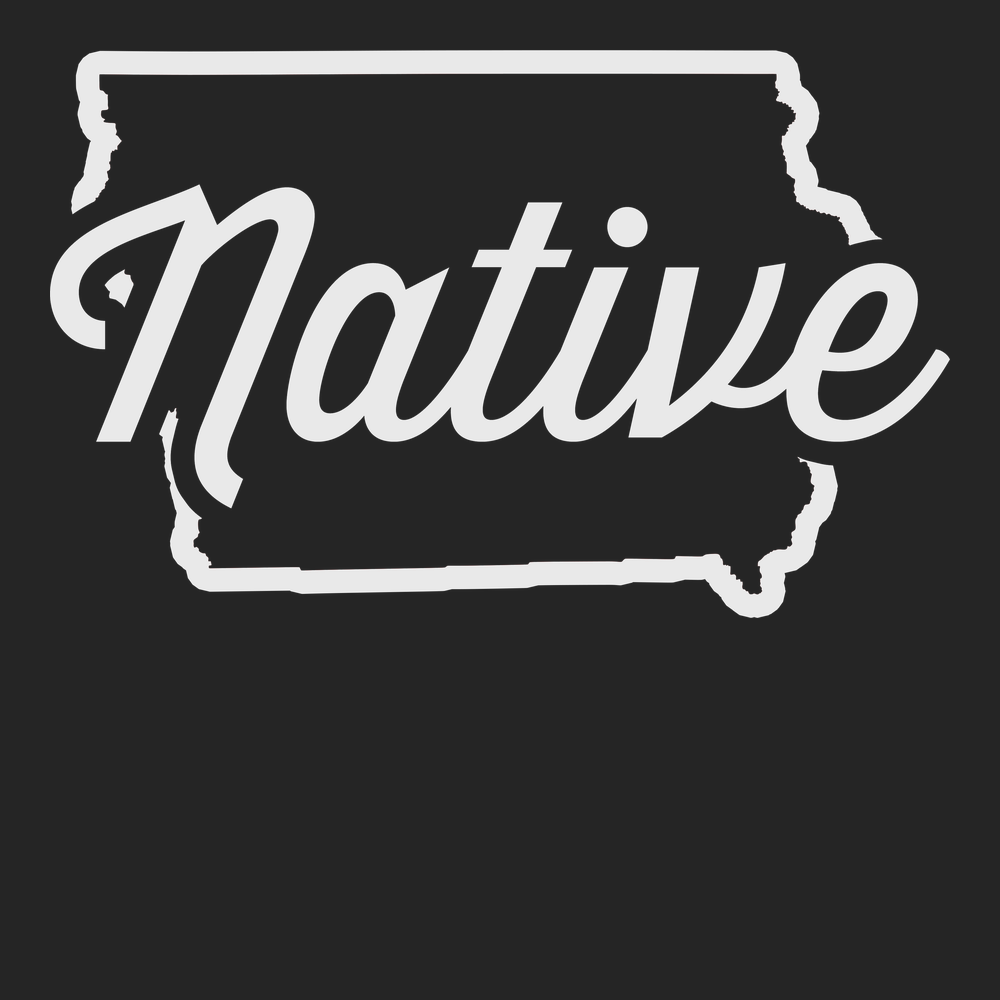 Iowa Native T-Shirt BLACK