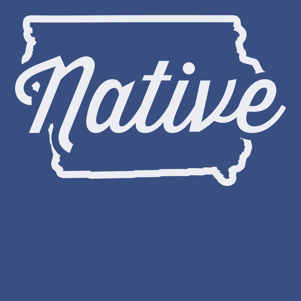 Iowa Native T-Shirt BLUE