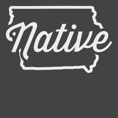 Iowa Native T-Shirt CHARCOAL
