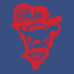 Isla Nublar Raptor Trainer T-Shirt BLUE