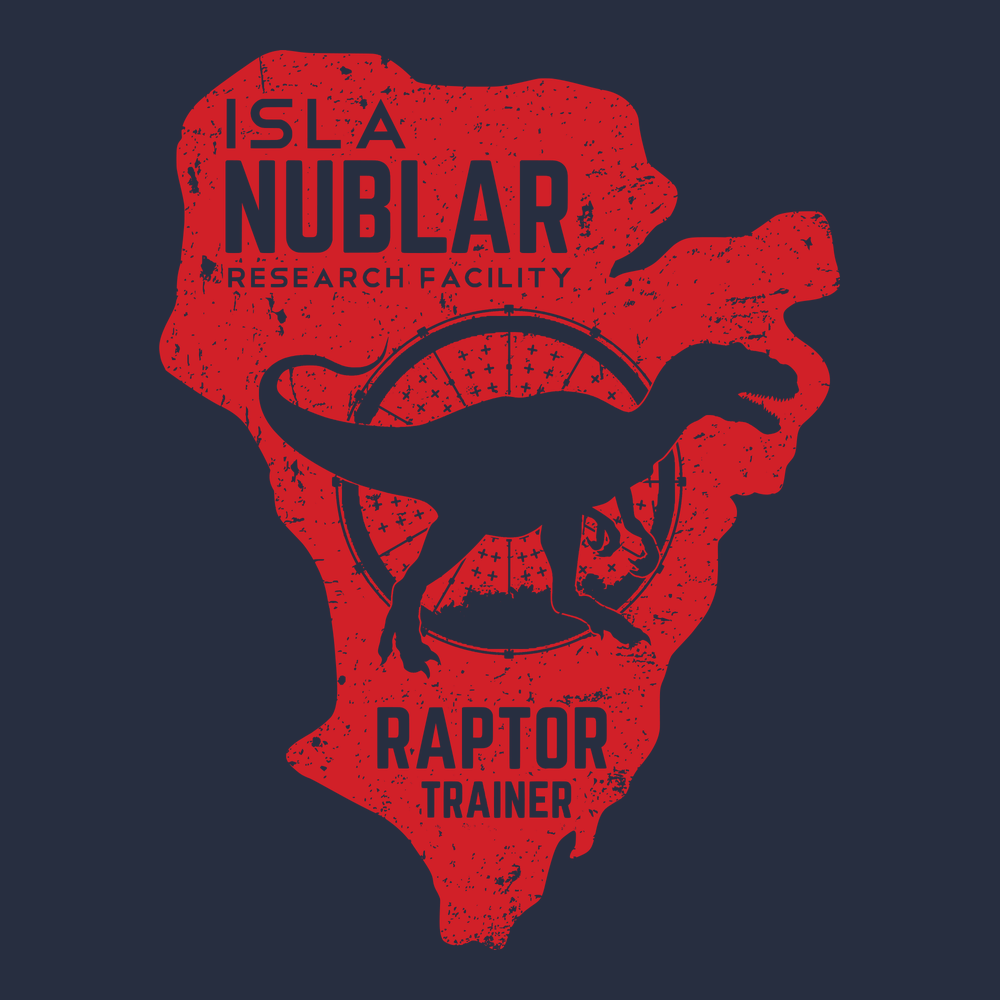 Isla Nublar Raptor Trainer T-Shirt NAVY