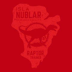 Isla Nublar Raptor Trainer T-Shirt RED