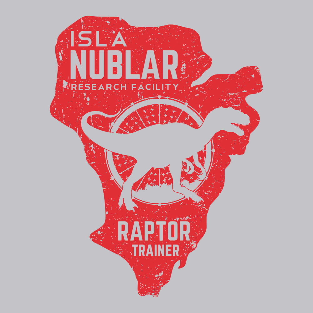 Isla Nublar Raptor Trainer T-Shirt SILVER