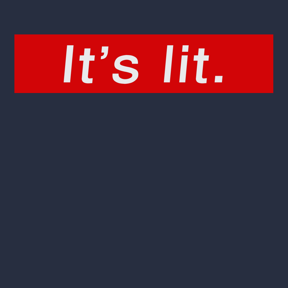 It's Lit T-Shirt Navy