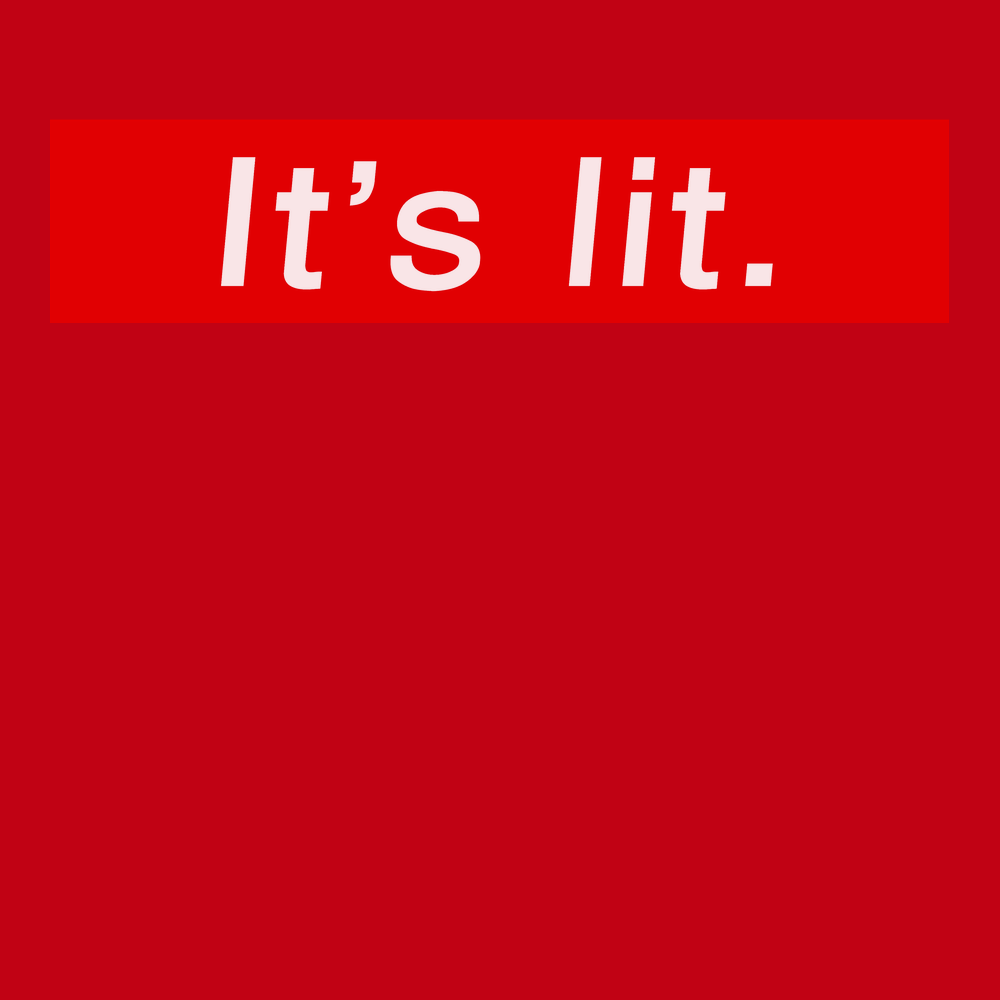 It's Lit T-Shirt RED