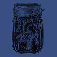 Jar of Heart T-Shirt BLUE