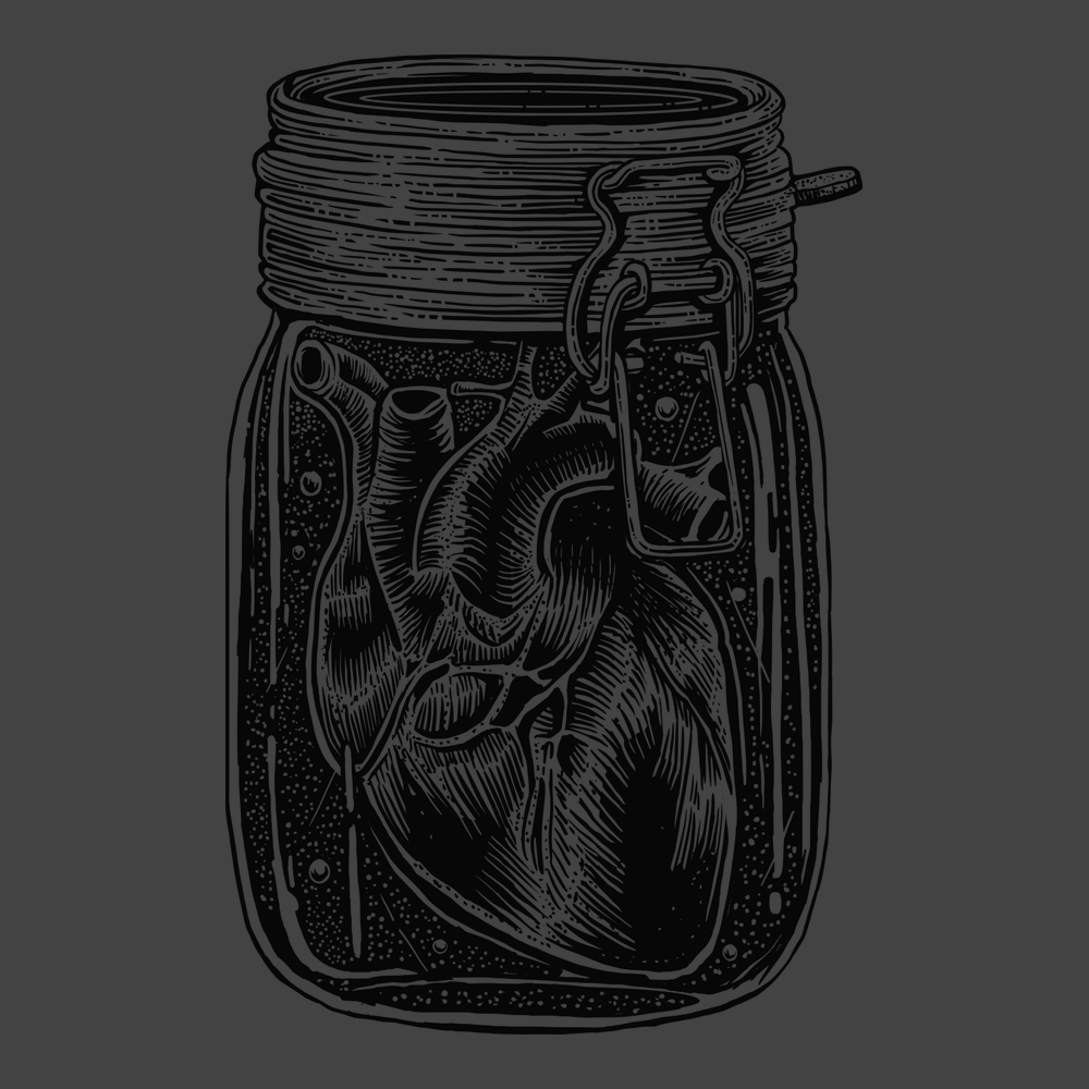 Jar of Heart T-Shirt CHARCOAL