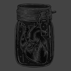 Jar of Heart T-Shirt CHARCOAL