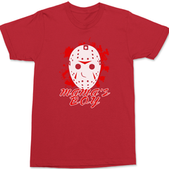 Jason Voorhees Mama's Boy T-Shirt RED