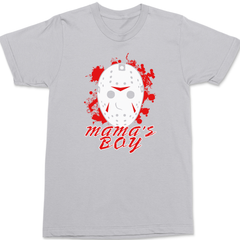 Jason Voorhees Mama's Boy T-Shirt SILVER