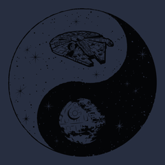 Jedi Sith Yin Yang T-Shirt Navy