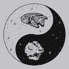 Jedi Sith Yin Yang T-Shirt SILVER