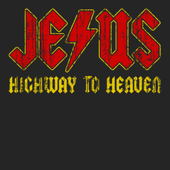 Jesus Highway To Heaven T-Shirt BLACK