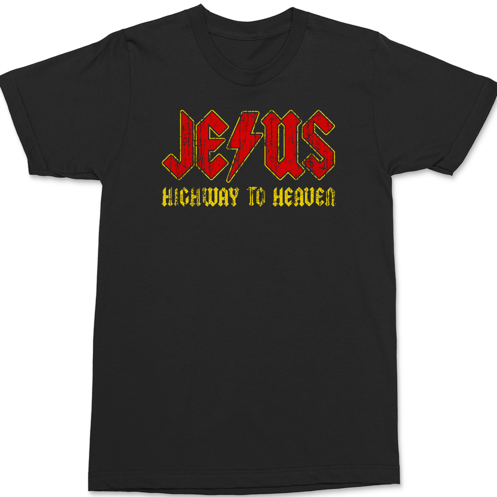 Jesus Highway To Heaven T-Shirt BLACK