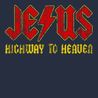Jesus Highway To Heaven T-Shirt NAVY