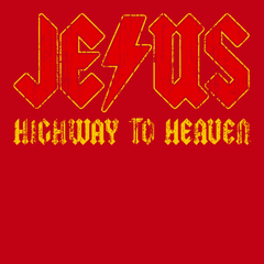 Jesus Highway To Heaven T-Shirt RED