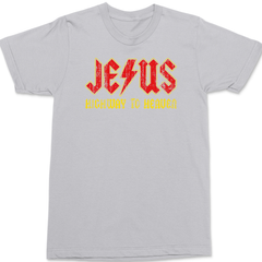 Jesus Highway To Heaven T-Shirt SILVER