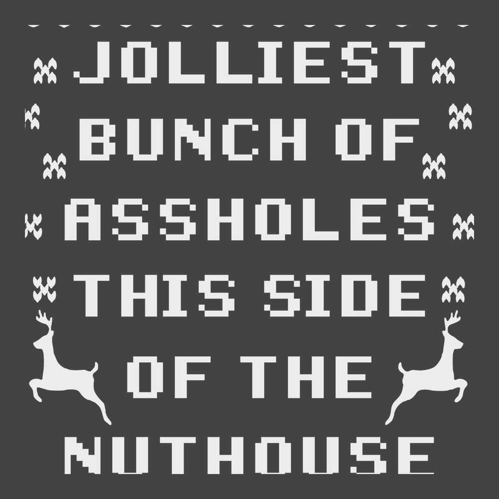 Jolliest Bunch of Assholes T-Shirt CHARCOAL