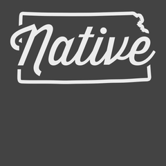 Kansas Native T-Shirt CHARCOAL