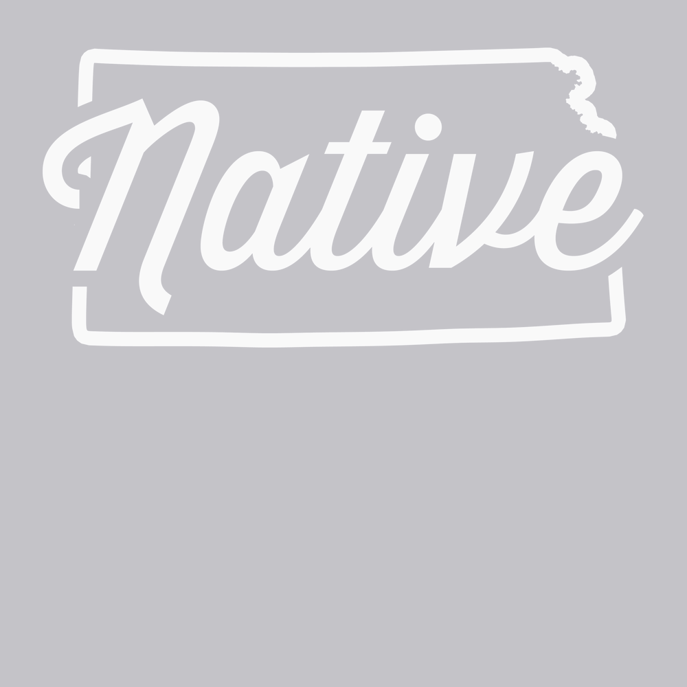Kansas Native T-Shirt SILVER