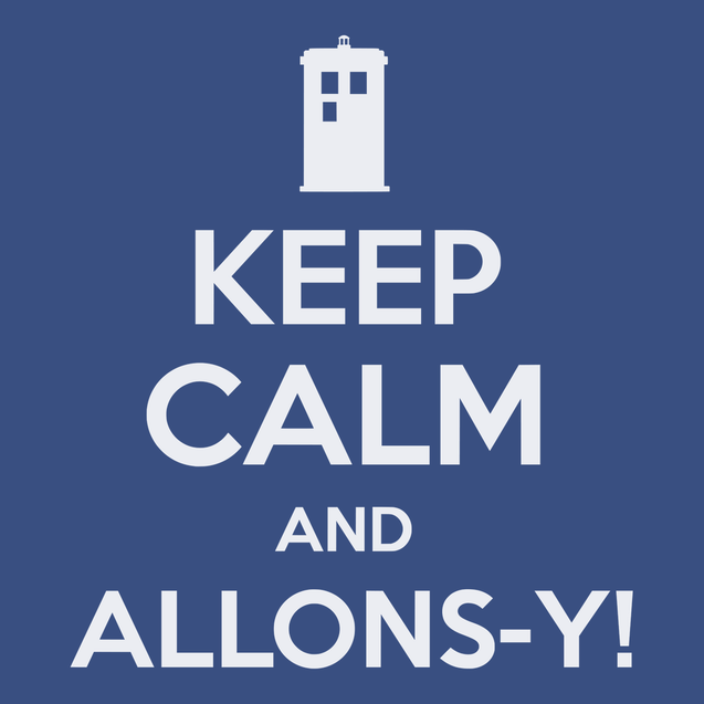 Keep Calm and Allons-y T-Shirt BLUE
