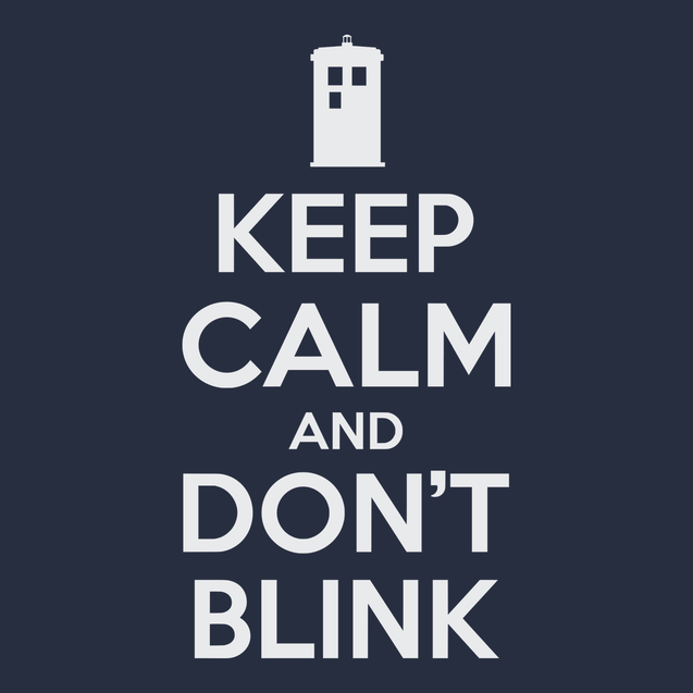 Keep Calm and Don't Blink T-Shirt NAVY