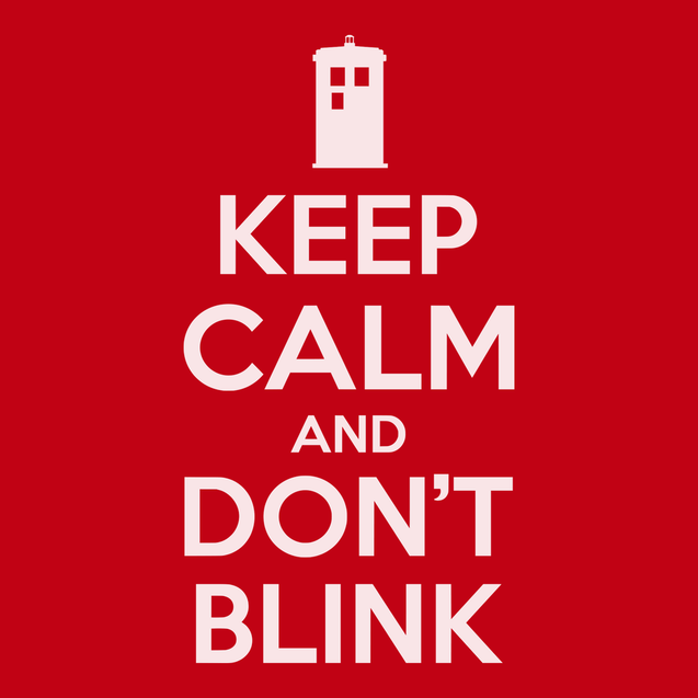 Keep Calm and Don't Blink T-Shirt RED
