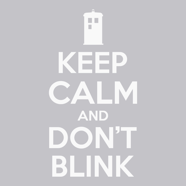 Keep Calm and Don't Blink T-Shirt SILVER