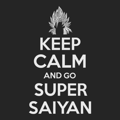 Keep Calm and Go Super Saiyan T-Shirt BLACK