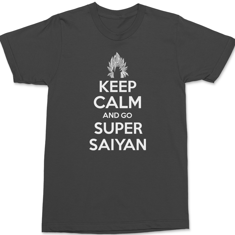 Keep Calm and Go Super Saiyan T-Shirt CHARCOAL