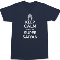 Keep Calm and Go Super Saiyan T-Shirt NAVY