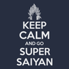 Keep Calm and Go Super Saiyan T-Shirt NAVY