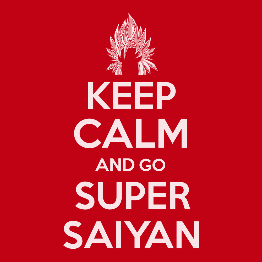 Keep Calm and Go Super Saiyan T-Shirt RED