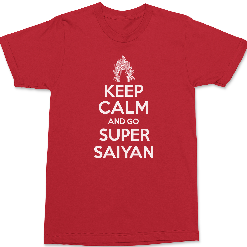 Keep Calm and Go Super Saiyan T-Shirt RED