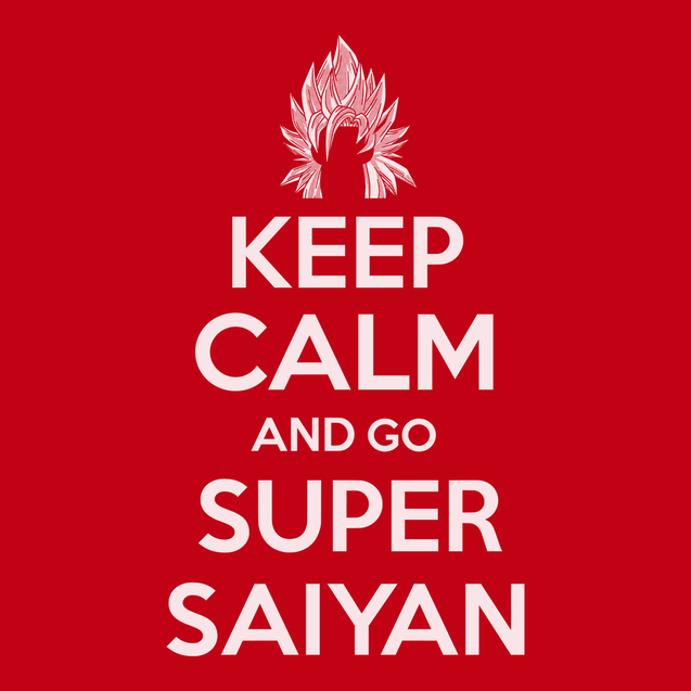 Keep Calm and Go Super Saiyan T-Shirt RED