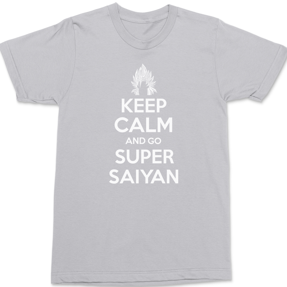 Keep Calm and Go Super Saiyan T-Shirt SILVER
