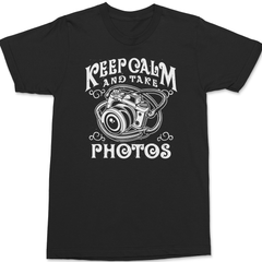 Keep Calm and Take Photos T-Shirt BLACK