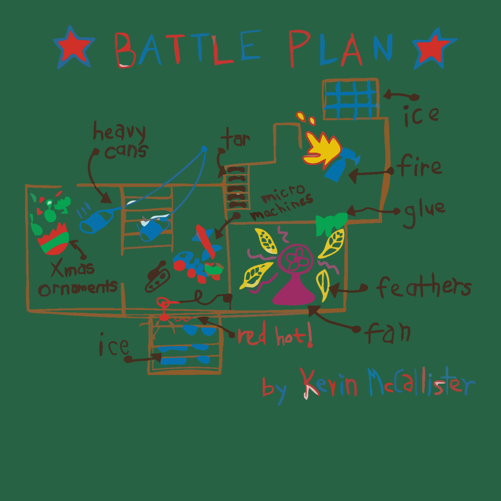 Kevin Mccallister's Battle Plan T-Shirt GREEN