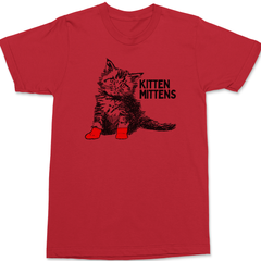 Kitten Mittens T-Shirt RED