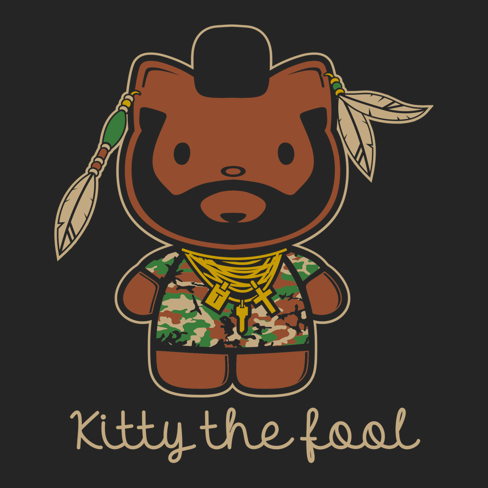 Kitty The Fool T-Shirt BLACK
