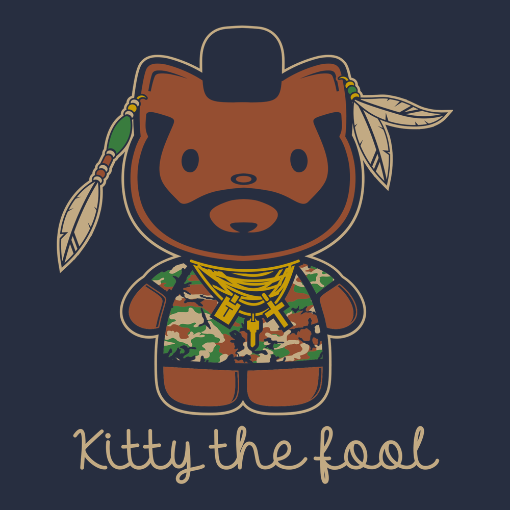 Kitty The Fool T-Shirt NAVY