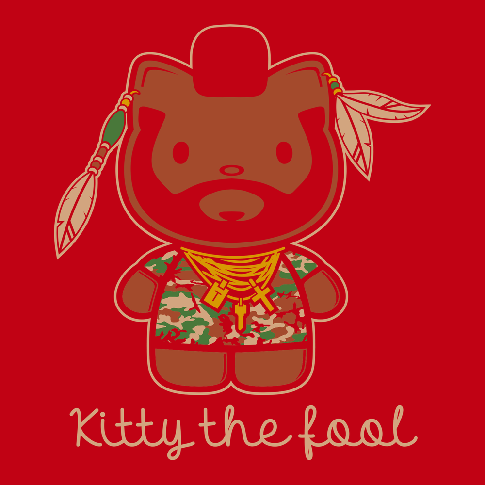 Kitty The Fool T-Shirt RED