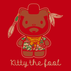 Kitty The Fool T-Shirt RED