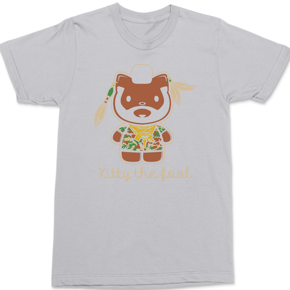 Kitty The Fool T-Shirt SILVER