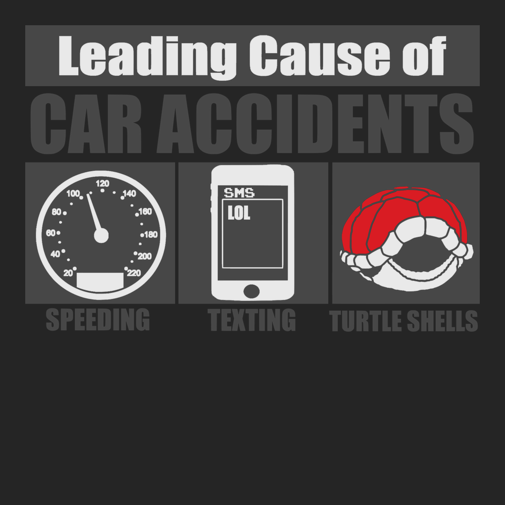 Leading Cause of Accidents T-Shirt BLACK