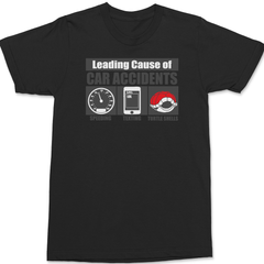 Leading Cause of Accidents T-Shirt BLACK