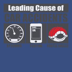 Leading Cause of Accidents T-Shirt BLUE