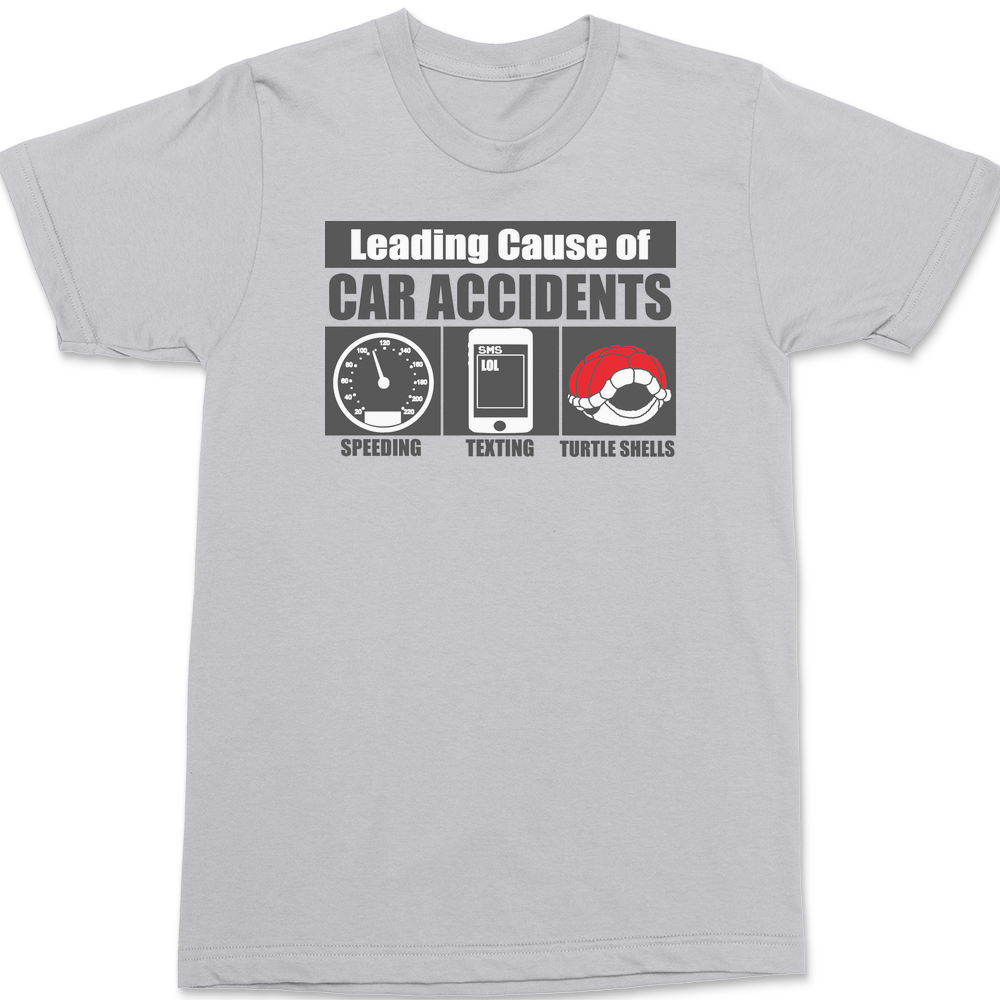 Leading Cause of Accidents T-Shirt SILVER