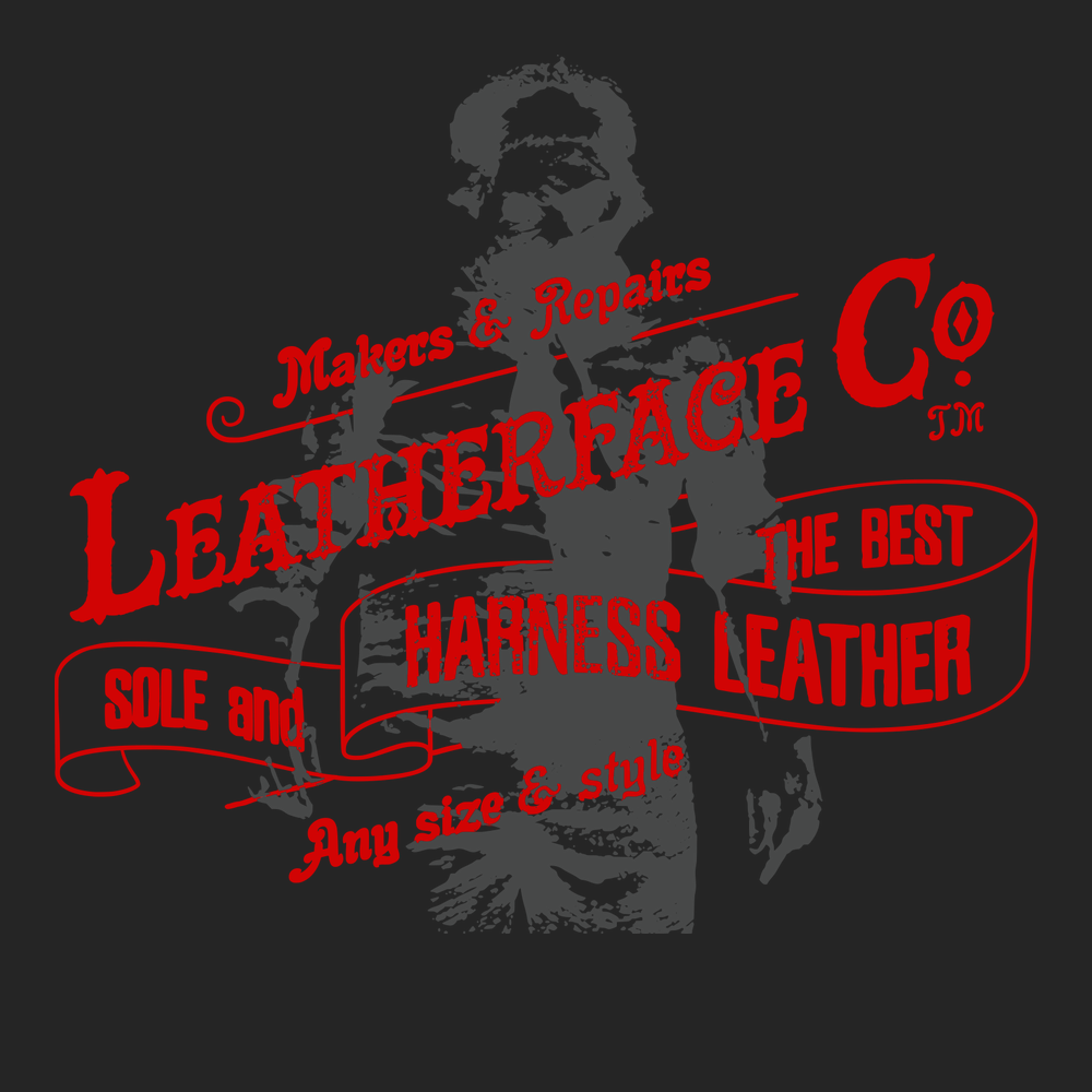 Leatherface Leather Co T-Shirt BLACK