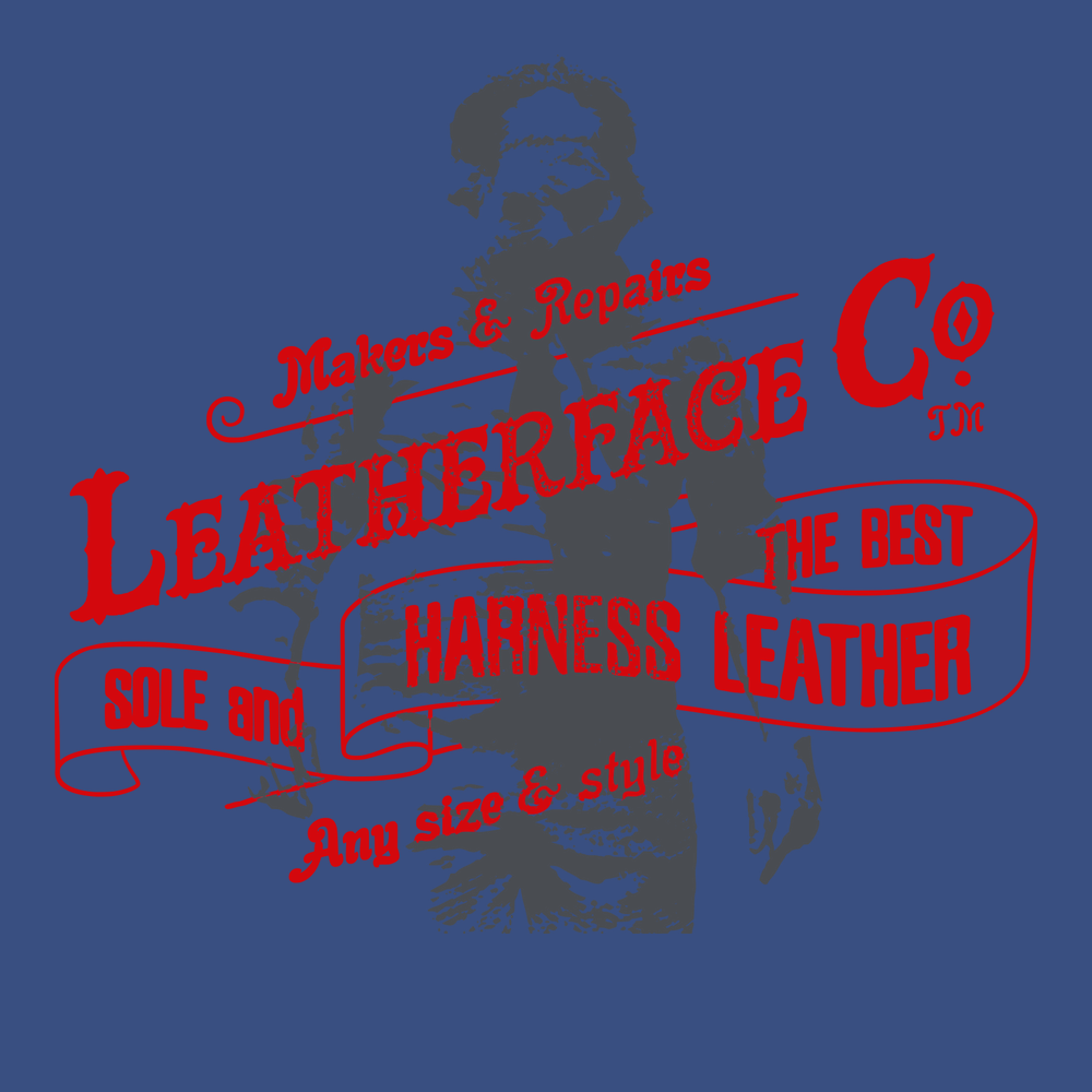 Leatherface Leather Co T-Shirt BLUE